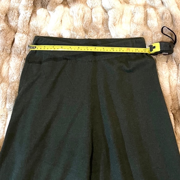 GIANNI BINI DAPHNE HIGH WAISTED WIDE LEG PULL-ON PANTS DARK GREEN / S. - Picture 4 of 6